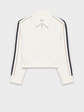 Aritzia Off-White Bomber Jacket
